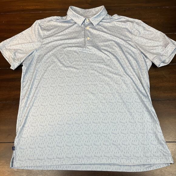 Mizzen & Main Mens Large Trim Short Sleeve Polo Shirt - Picture 1 of 3